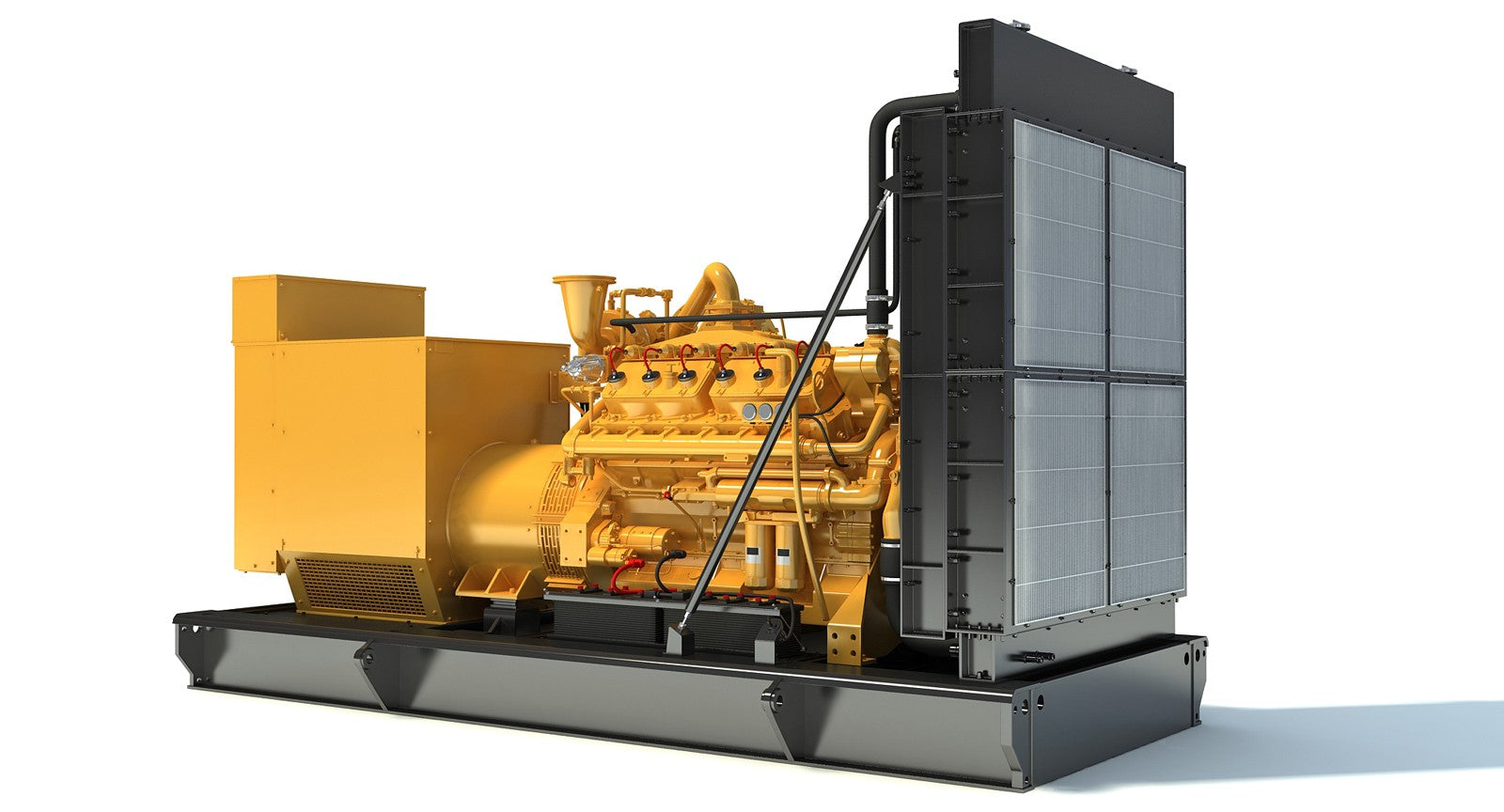 Cat Gas Generator Engine 3D Model