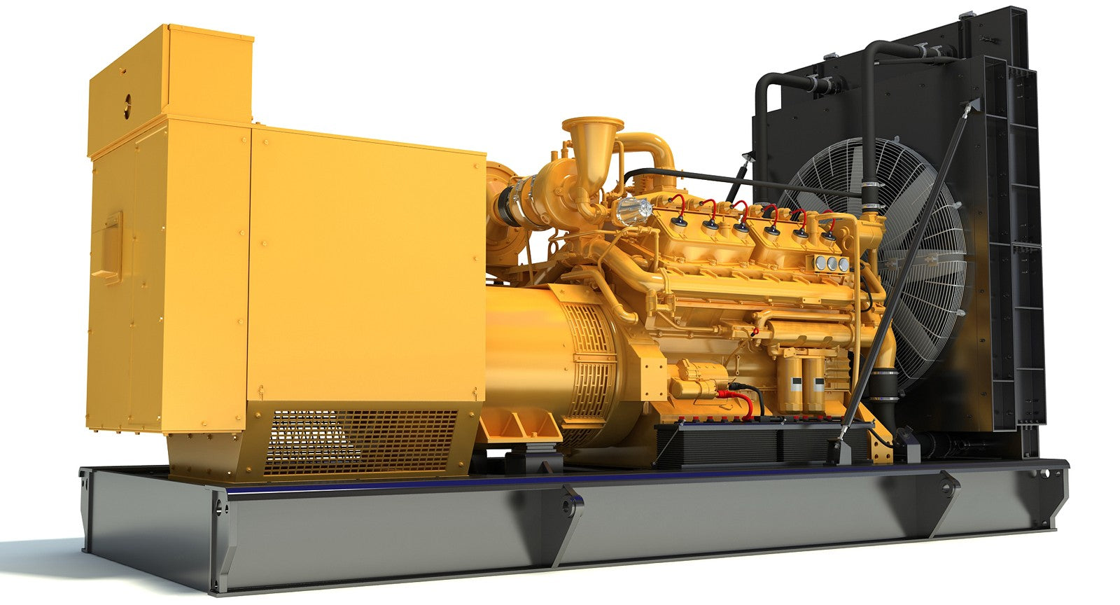 Cat Gas Generator Engine 3D Model