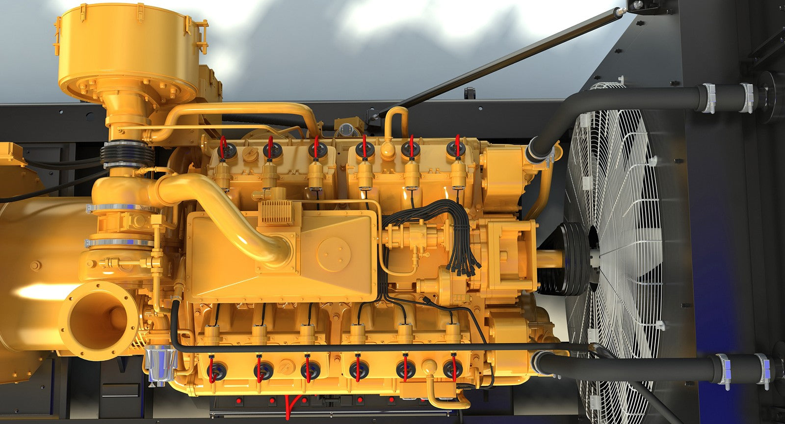 Gas Generator Engine 3D Model