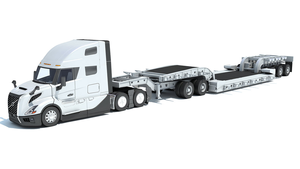 2024 Semi Truck with Lowboy Trailer