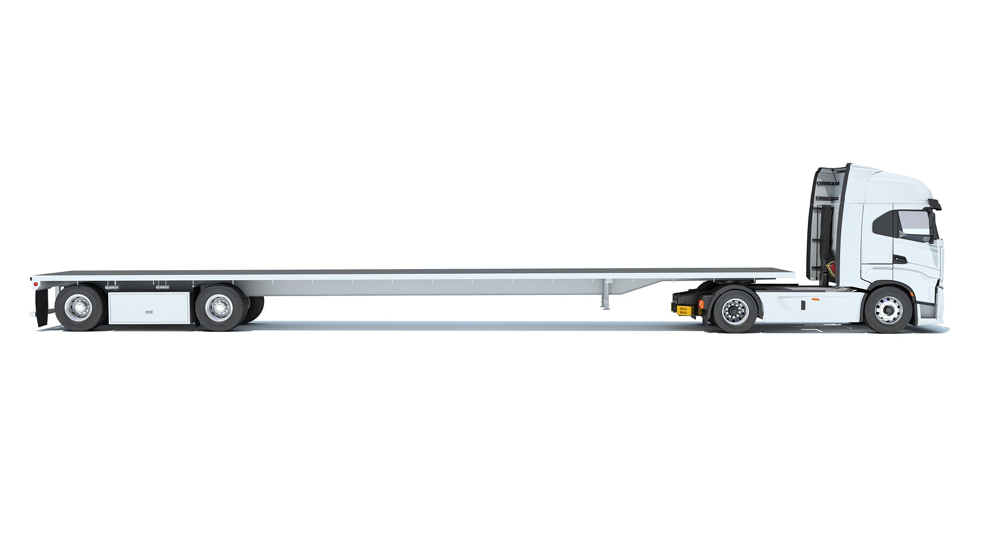 Iveco Truck with Flatbed Trailer