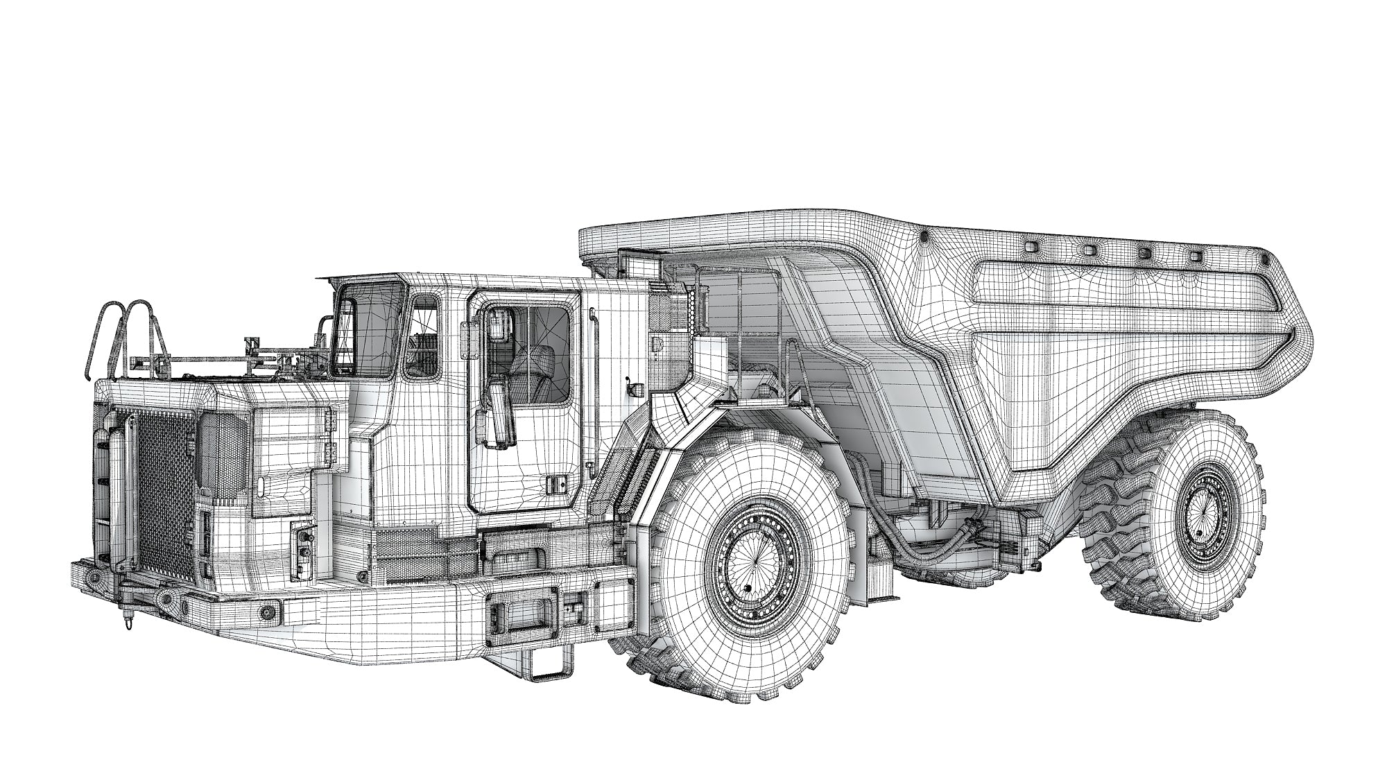 Underground Articulated Mining Truck