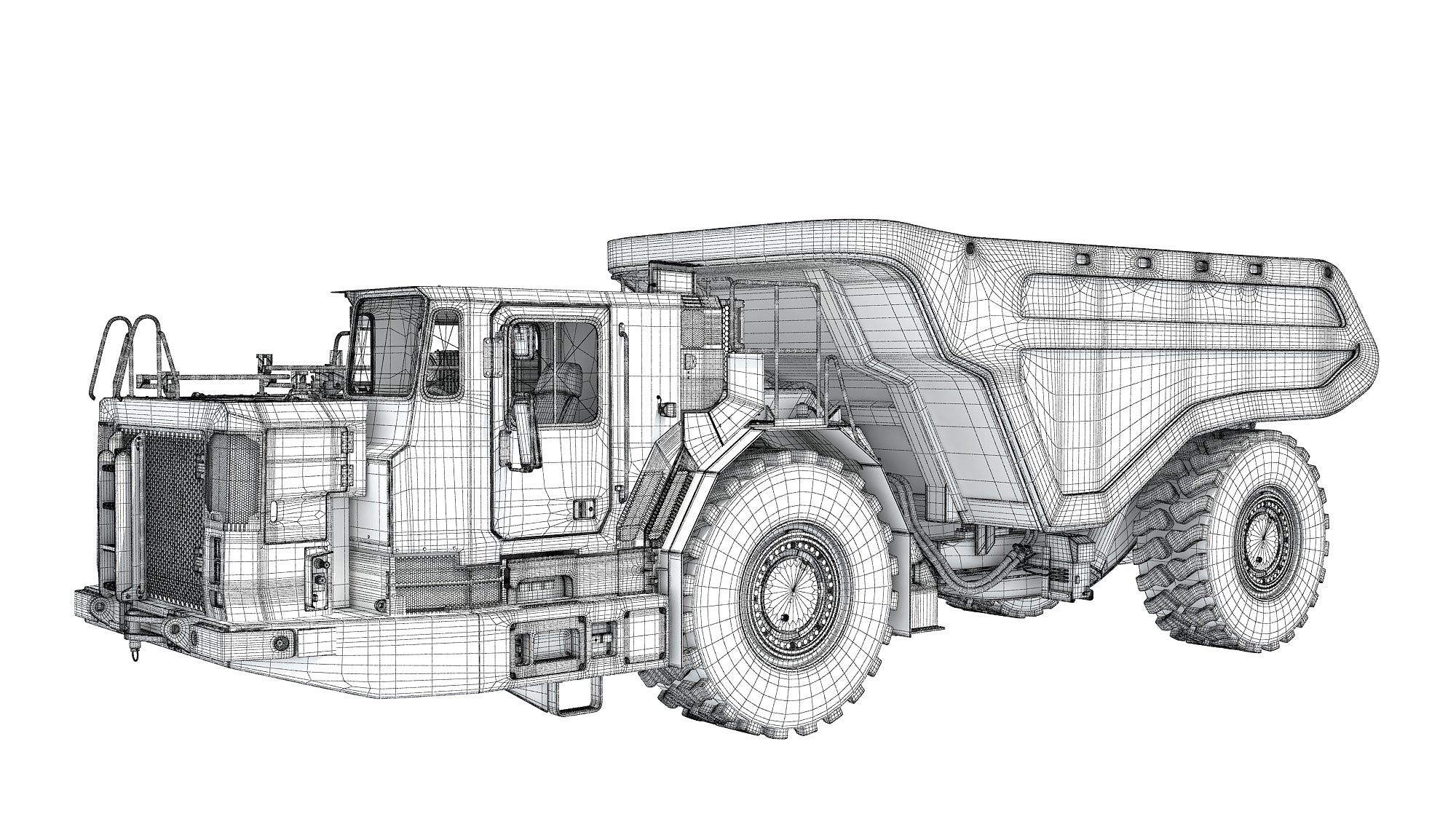 Underground Articulated Mining Truck