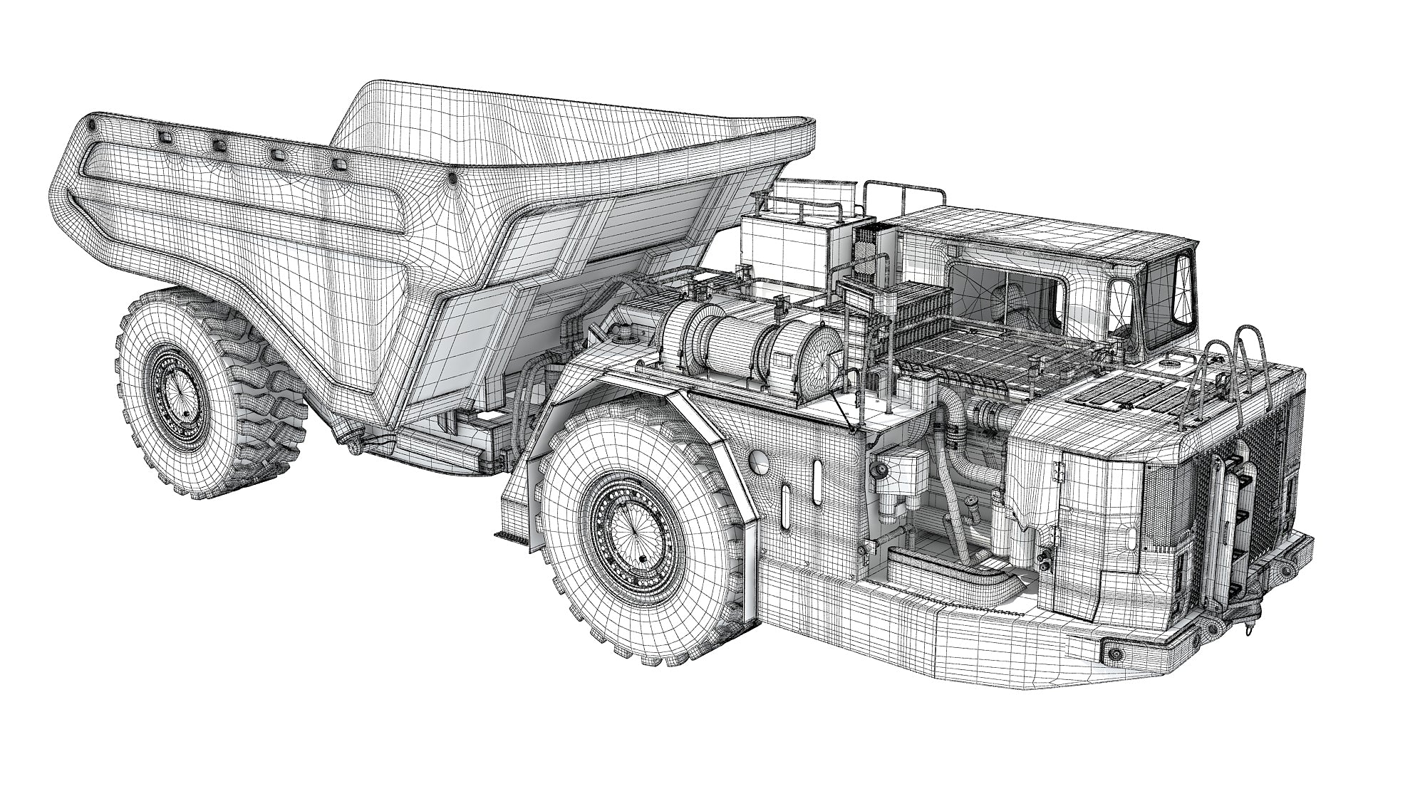 Underground Articulated Mining Truck