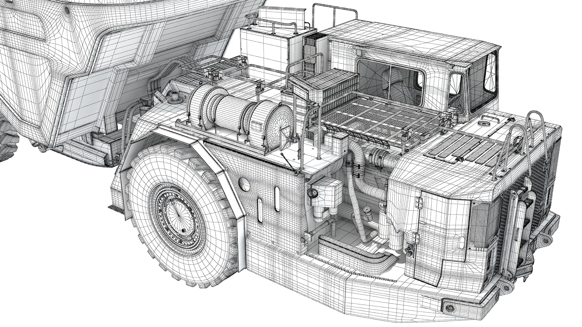 Underground Articulated Mining Truck