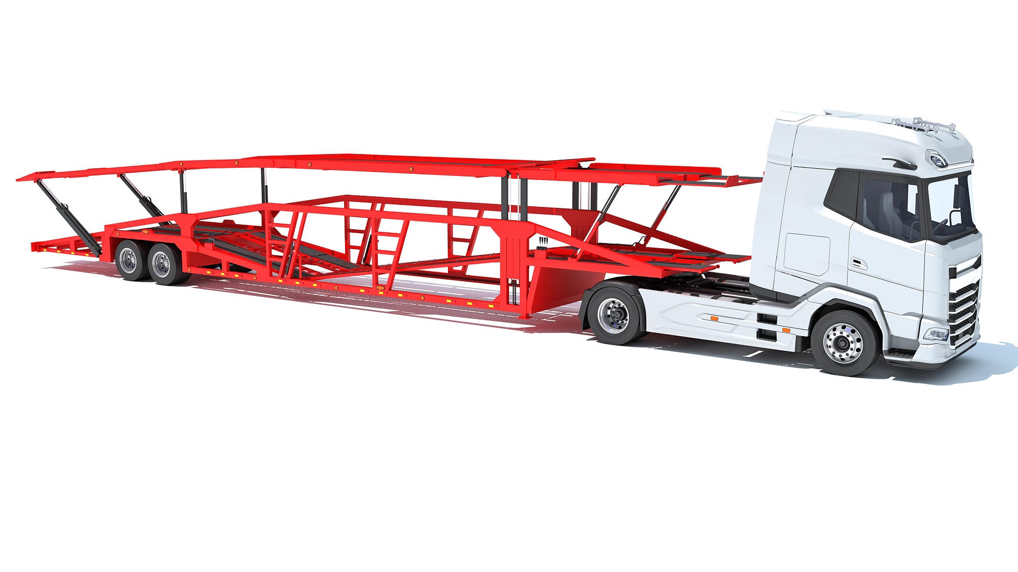 Car Carrier Semi Truck Trailer