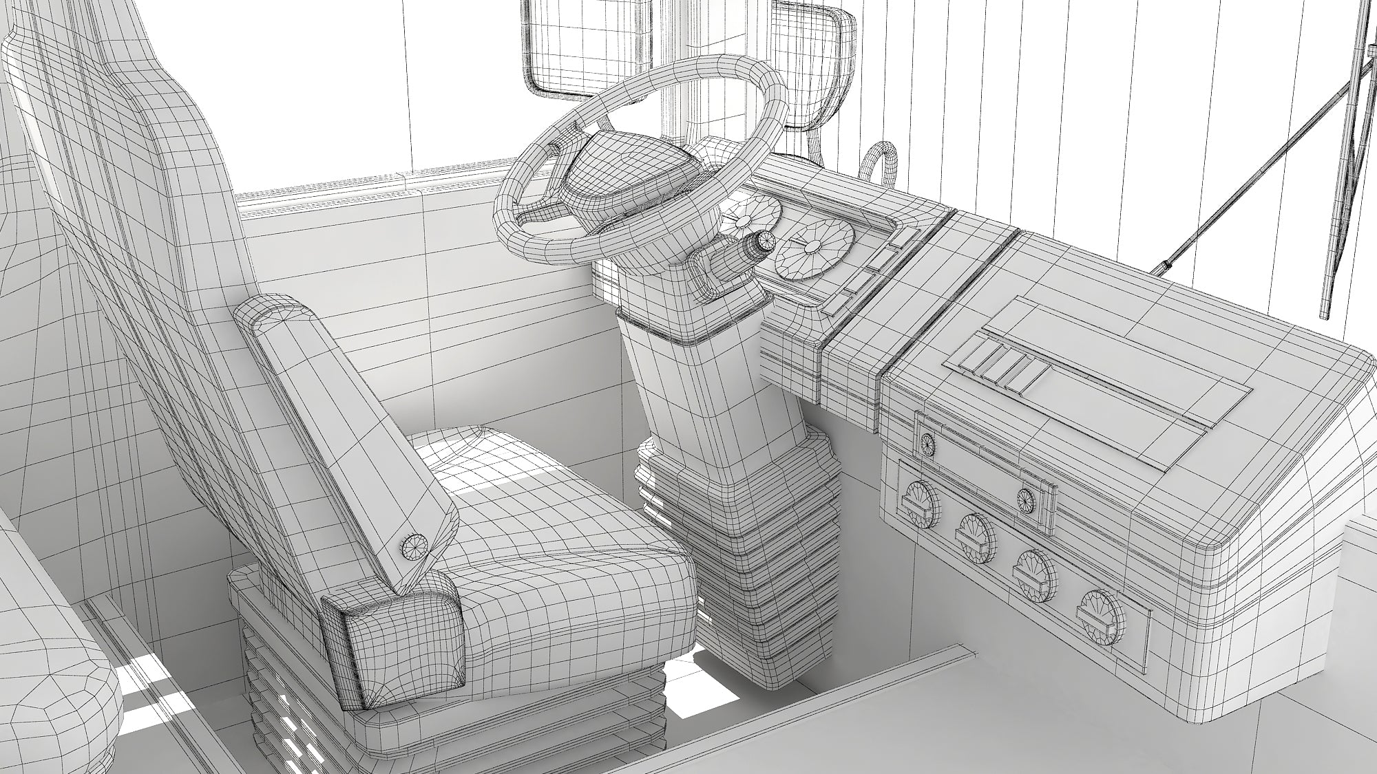 Blue Bird School Bus 3D Model