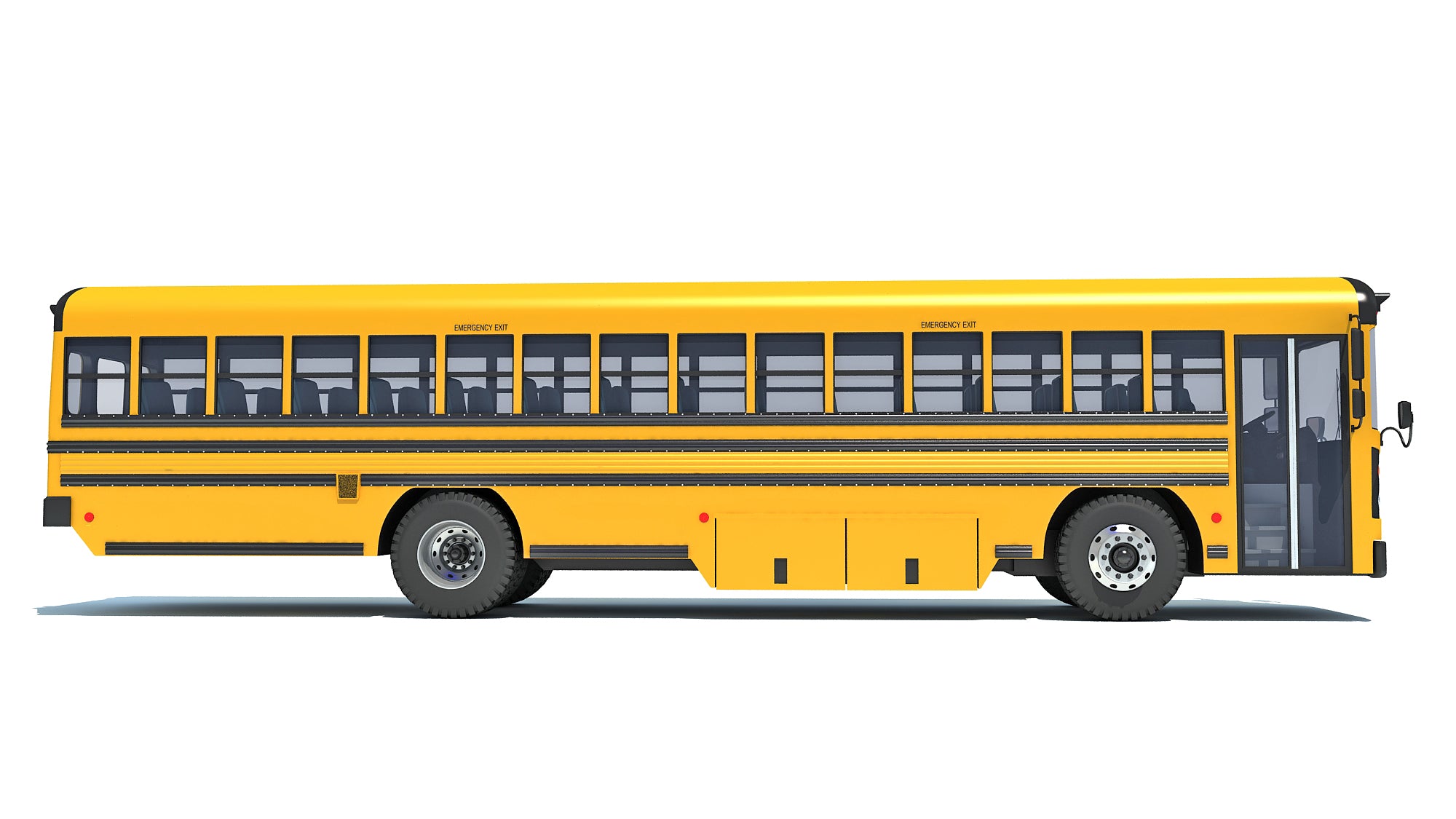Blue Bird School Bus 3D Model