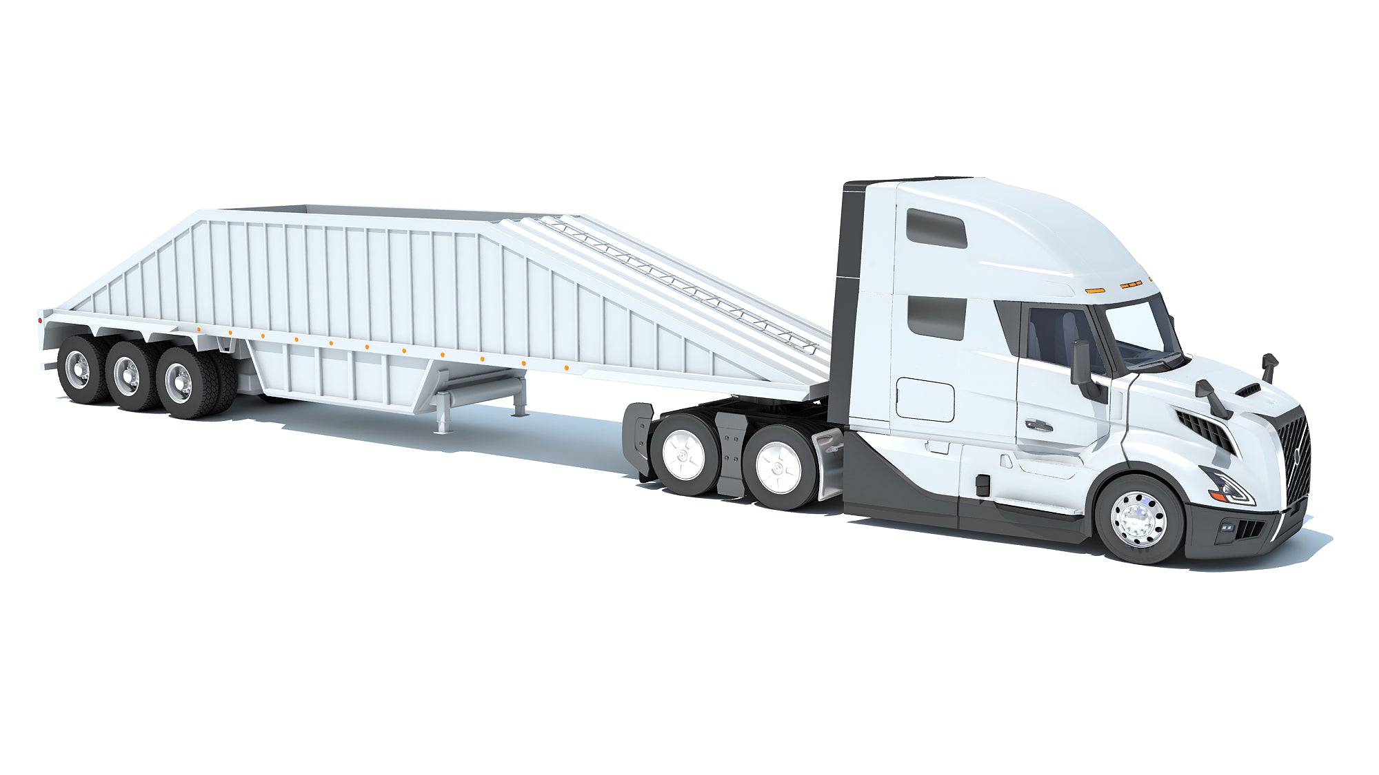 2024 Semi Truck with Bottom Dump Trailer