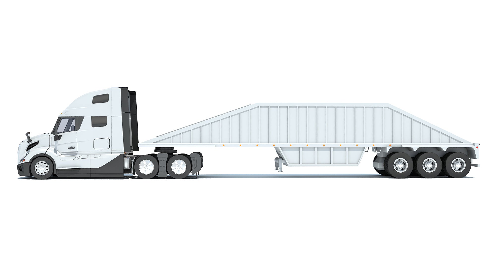 2024 Semi Truck with Bottom Dump Trailer