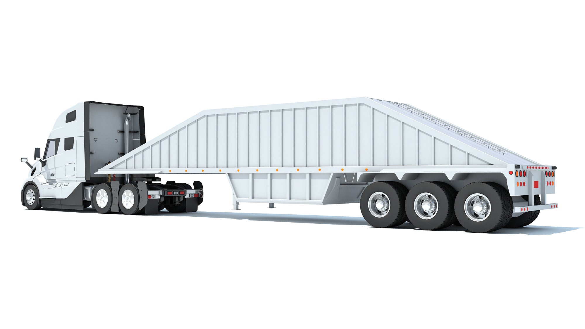 2024 Semi Truck with Bottom Dump Trailer