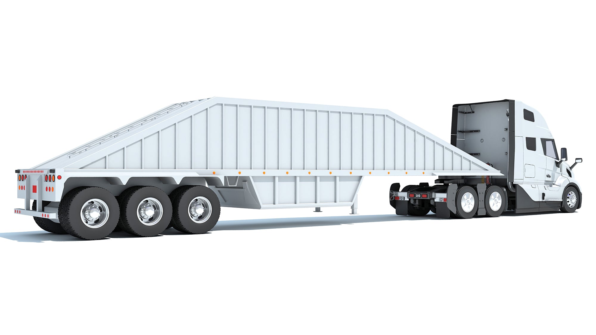 2024 Semi Truck with Bottom Dump Trailer