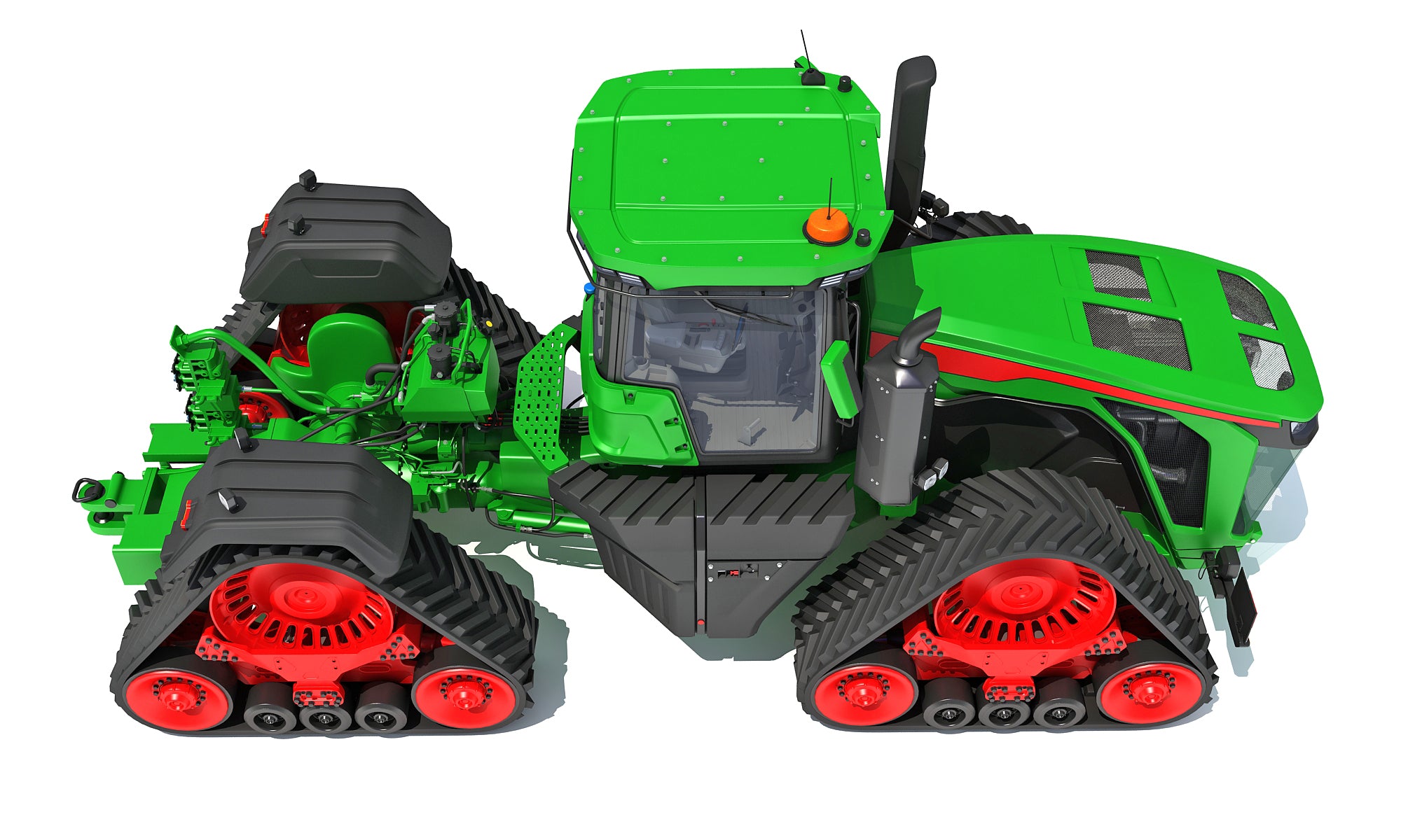 4WD Tracked Articulated Tractor