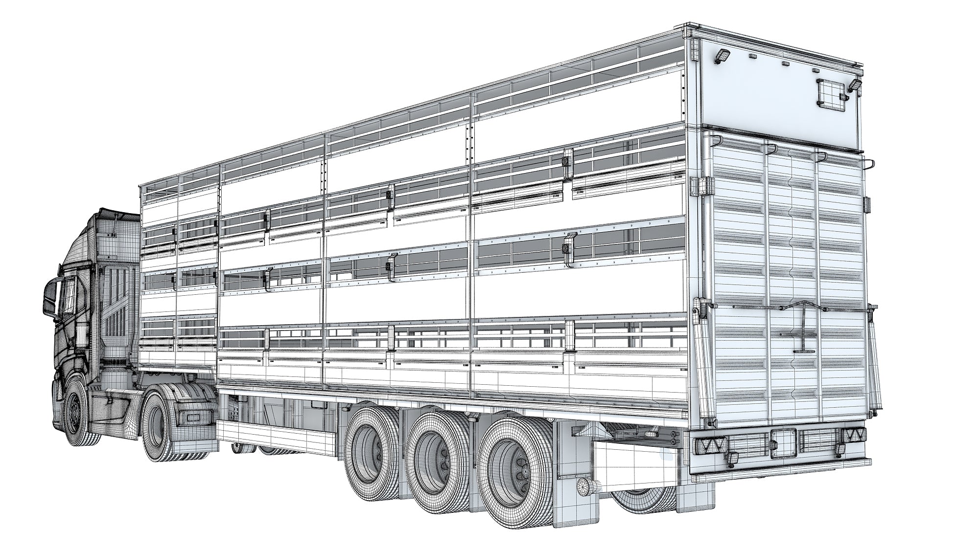 Animal Transporter Truck and Trailer