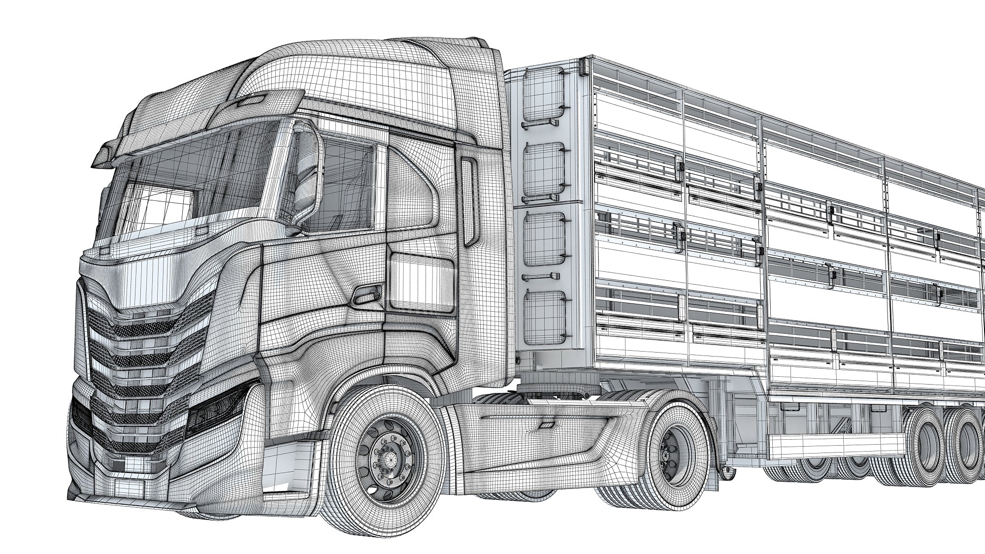 Animal Transporter Truck and Trailer