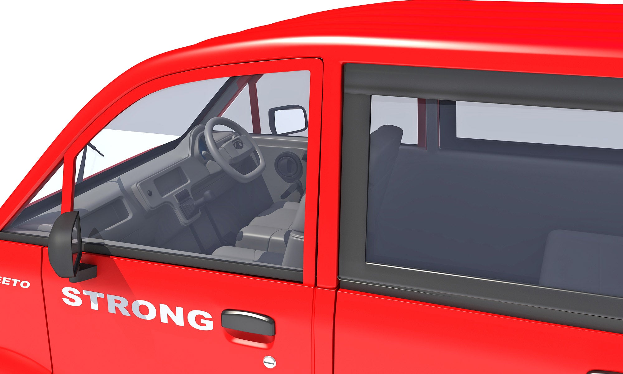 Mahindra Jeeto Minivan 3D Model – Indian Light Commercial Vehicle LCV