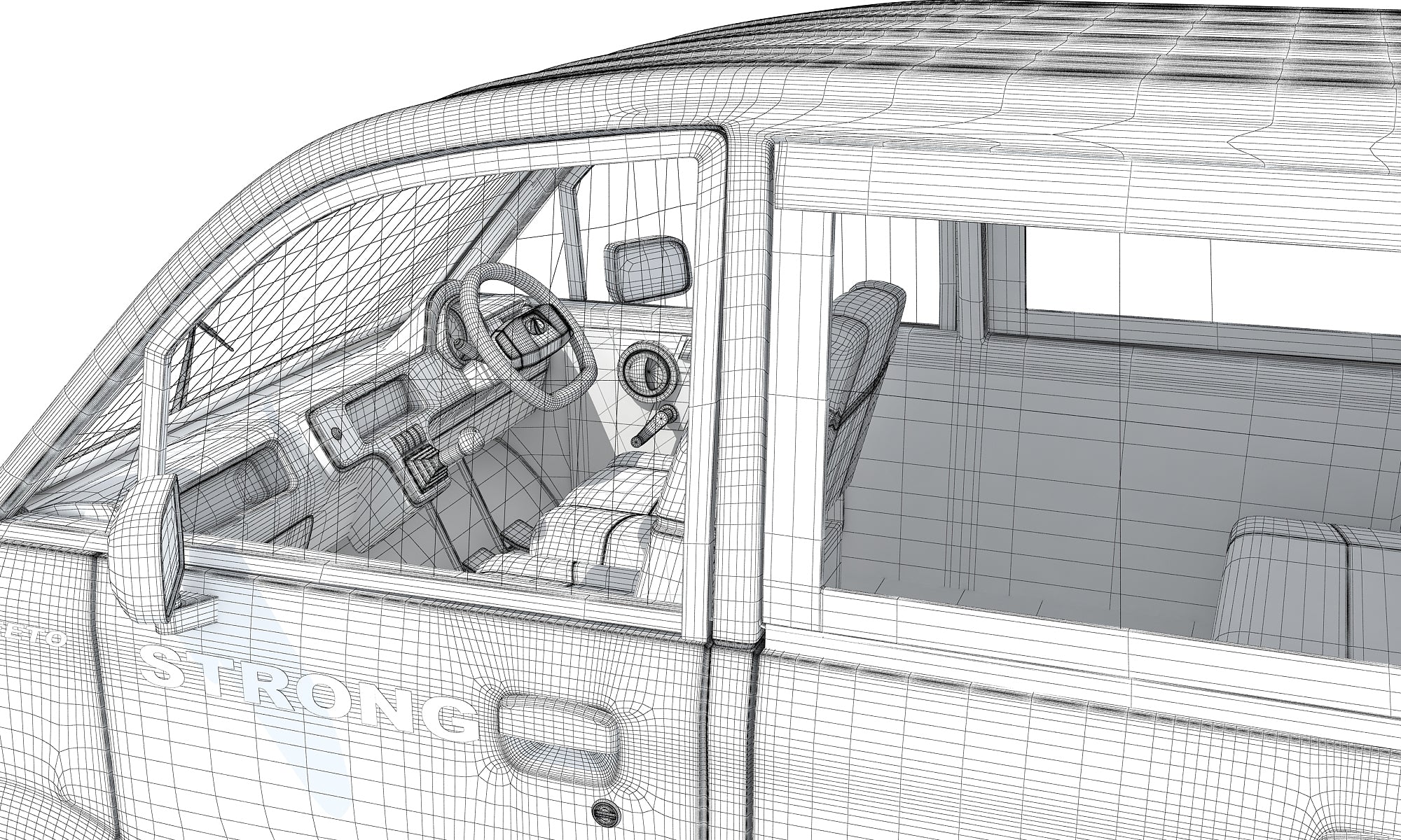 Mahindra Jeeto Minivan 3D Model – Indian Light Commercial Vehicle LCV