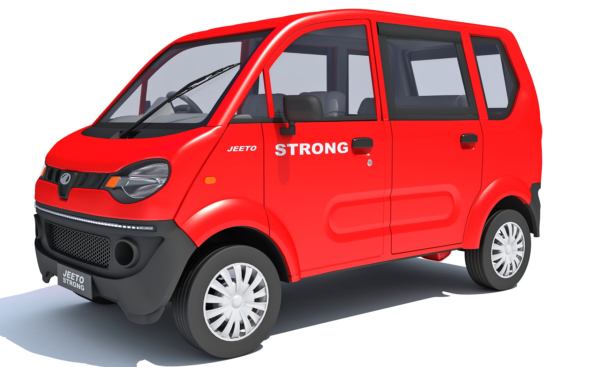 Mahindra Jeeto Minivan 3D Model – Indian Light Commercial Vehicle LCV