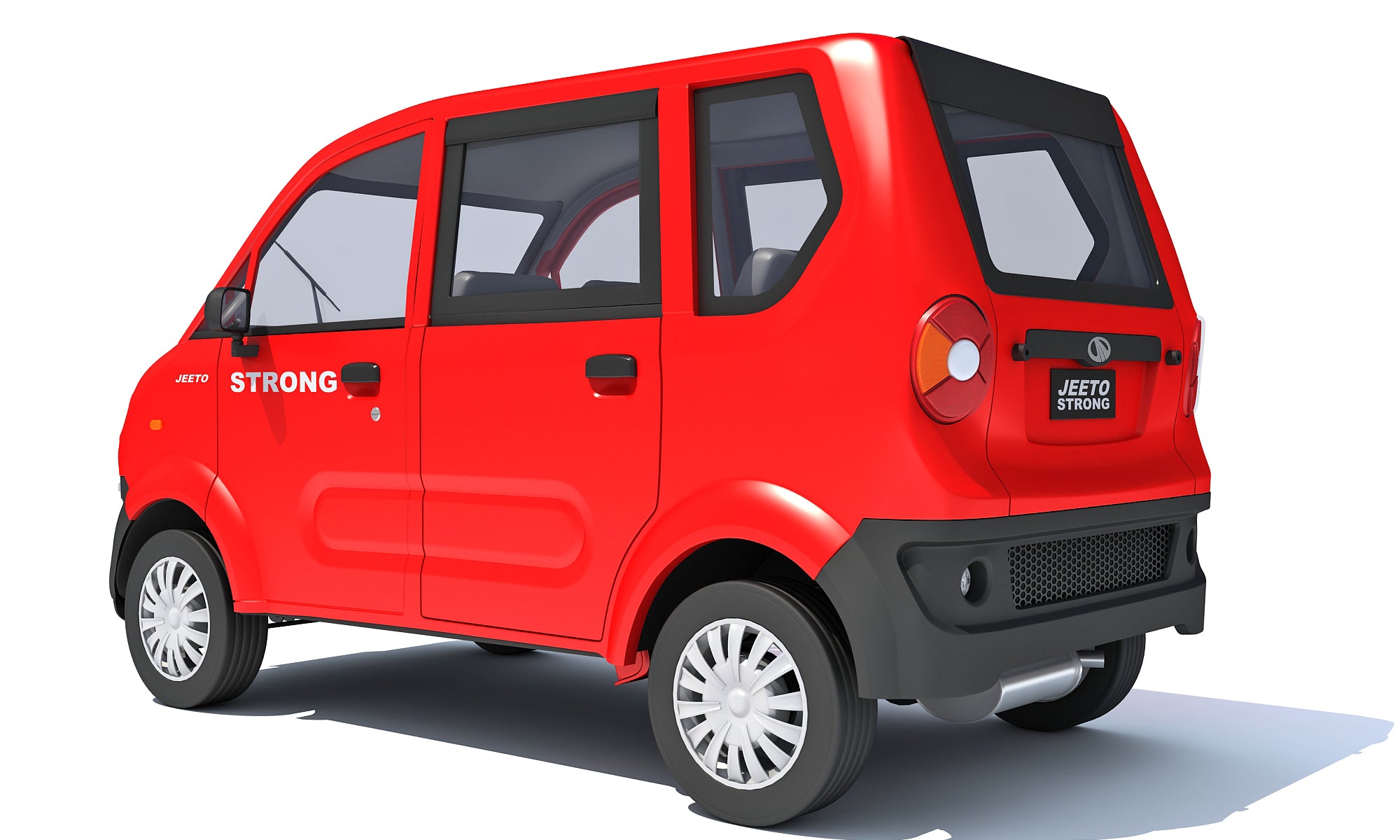 Mahindra Jeeto Minivan 3D Model – Indian Light Commercial Vehicle LCV