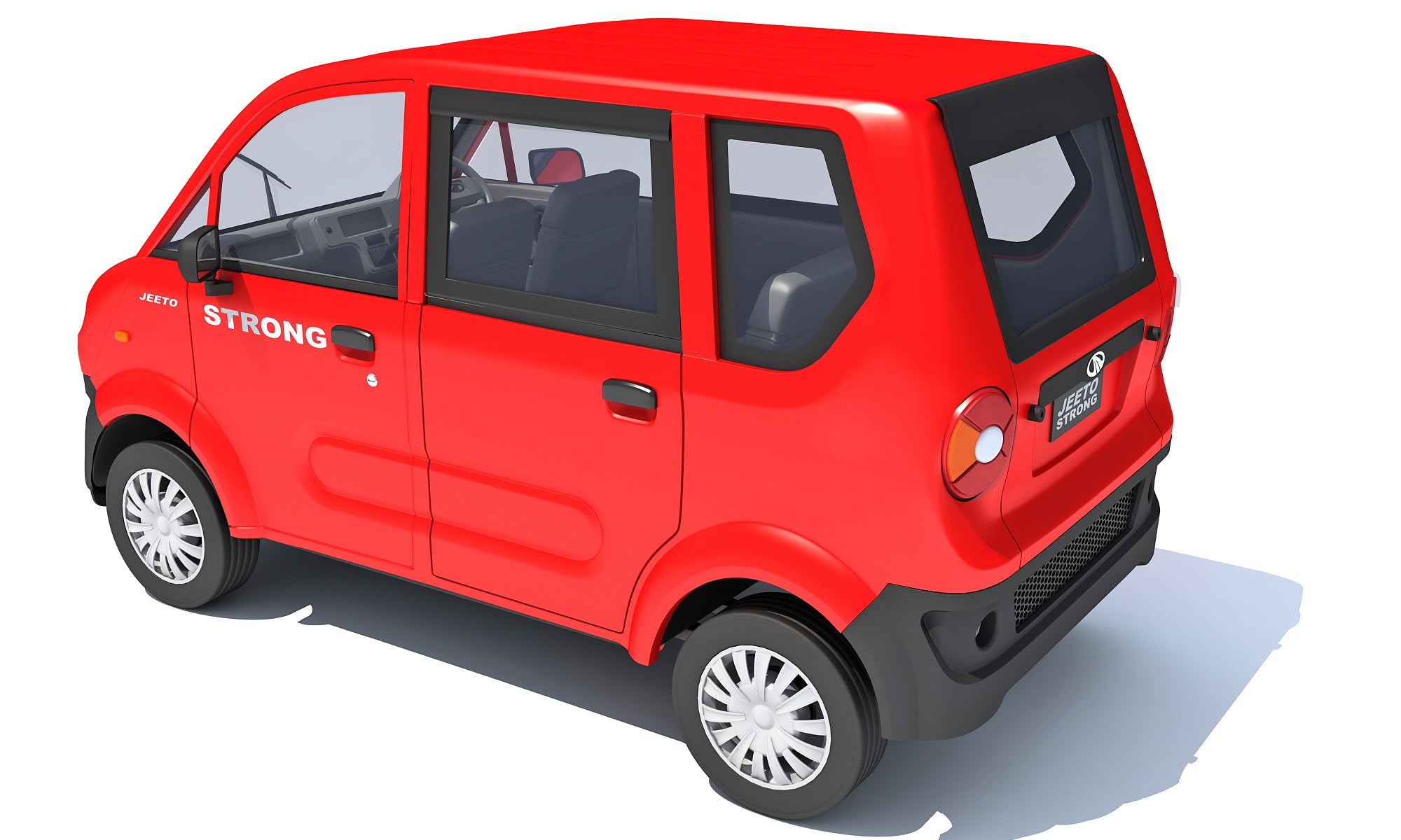 Mahindra Jeeto Minivan 3D Model – Indian Light Commercial Vehicle LCV