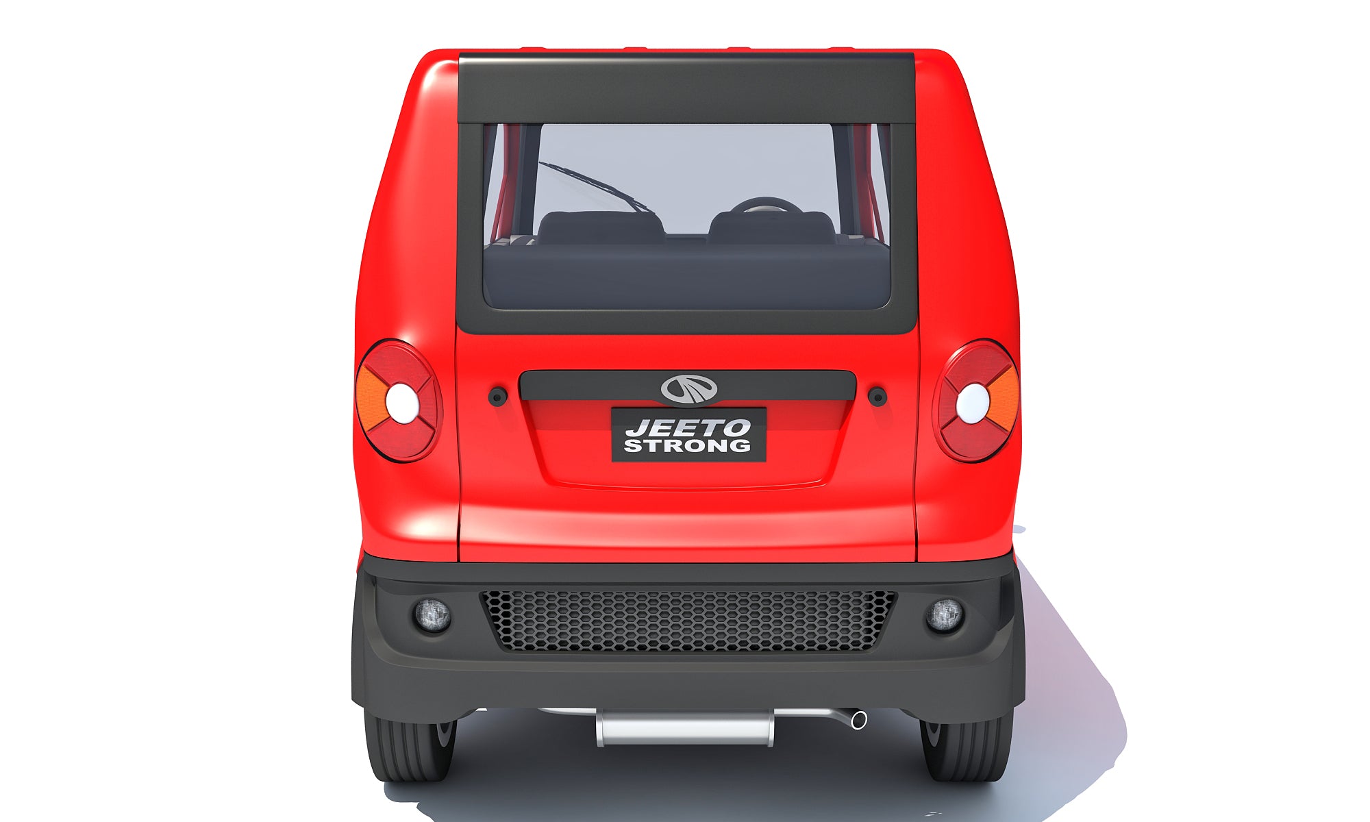 Mahindra Jeeto Minivan 3D Model – Indian Light Commercial Vehicle LCV