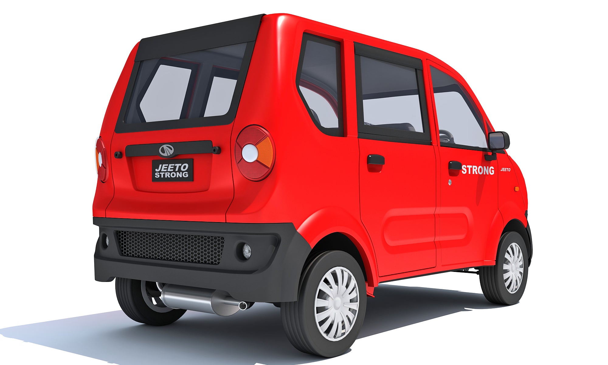 Mahindra Jeeto Minivan 3D Model – Indian Light Commercial Vehicle LCV