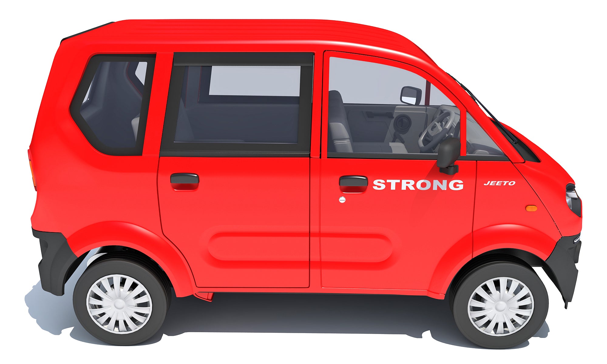 Mahindra Jeeto Minivan 3D Model – Indian Light Commercial Vehicle LCV