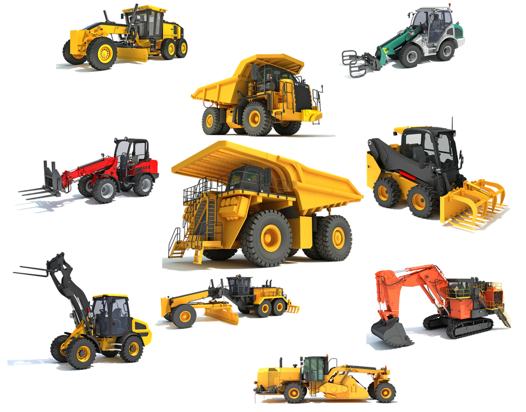 Road Construction Equipment Pack Professional Highway Machinery