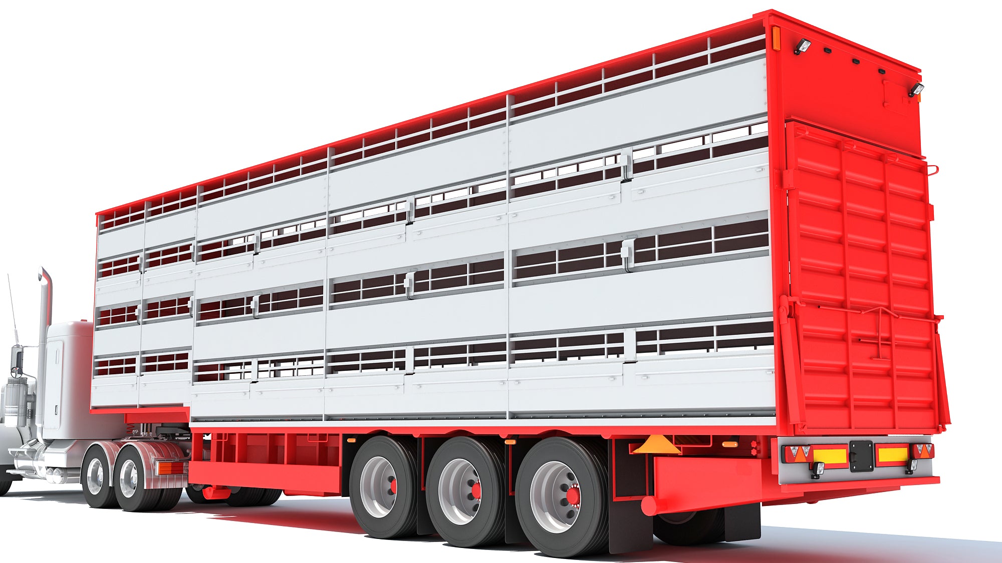 Animal Transporter Semi Truck and Trailer