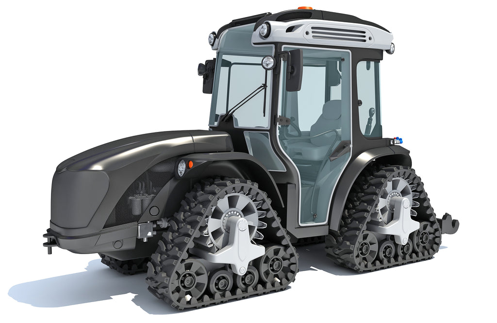 Articulated Tracked Tractor with Rubber Tracks
