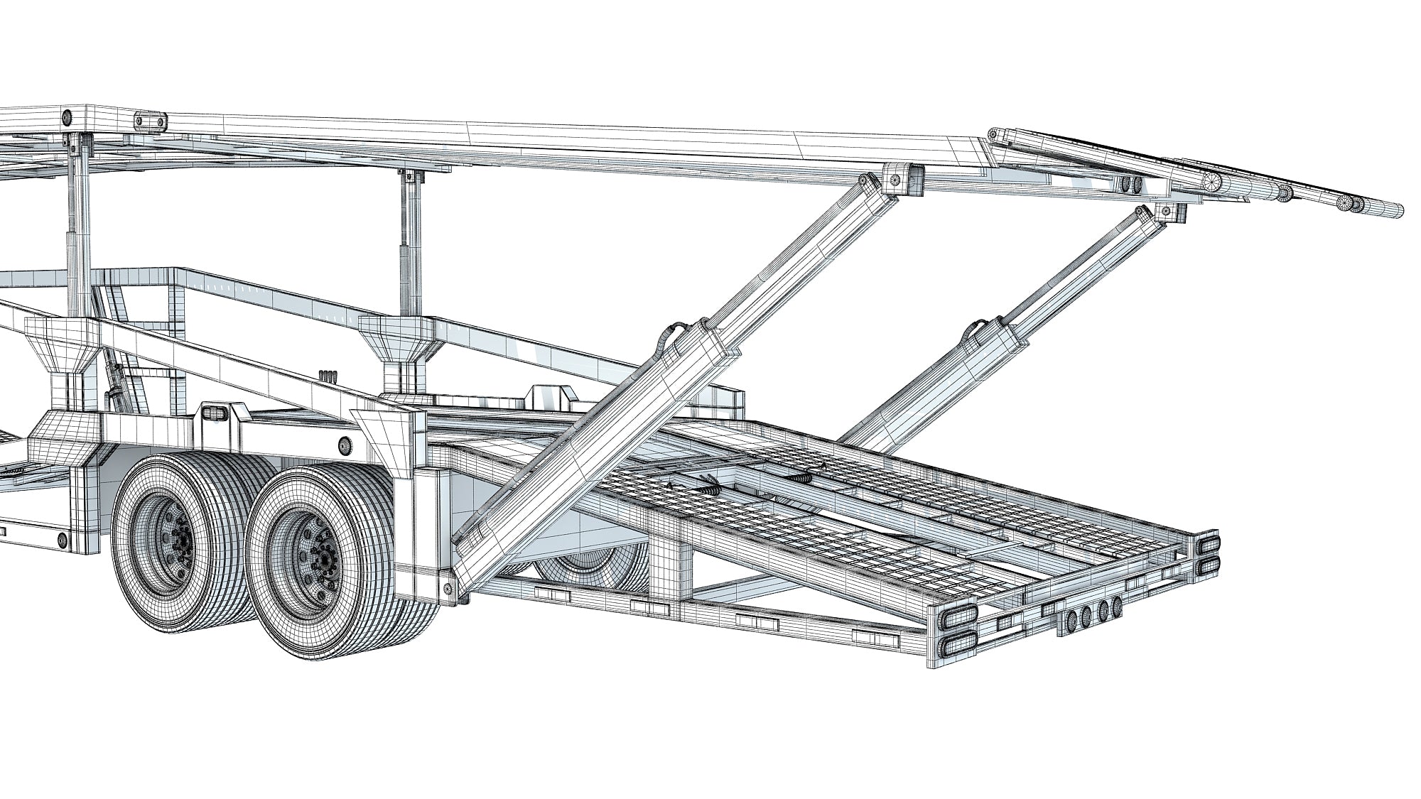 Car Carrier Semi Truck Trailer