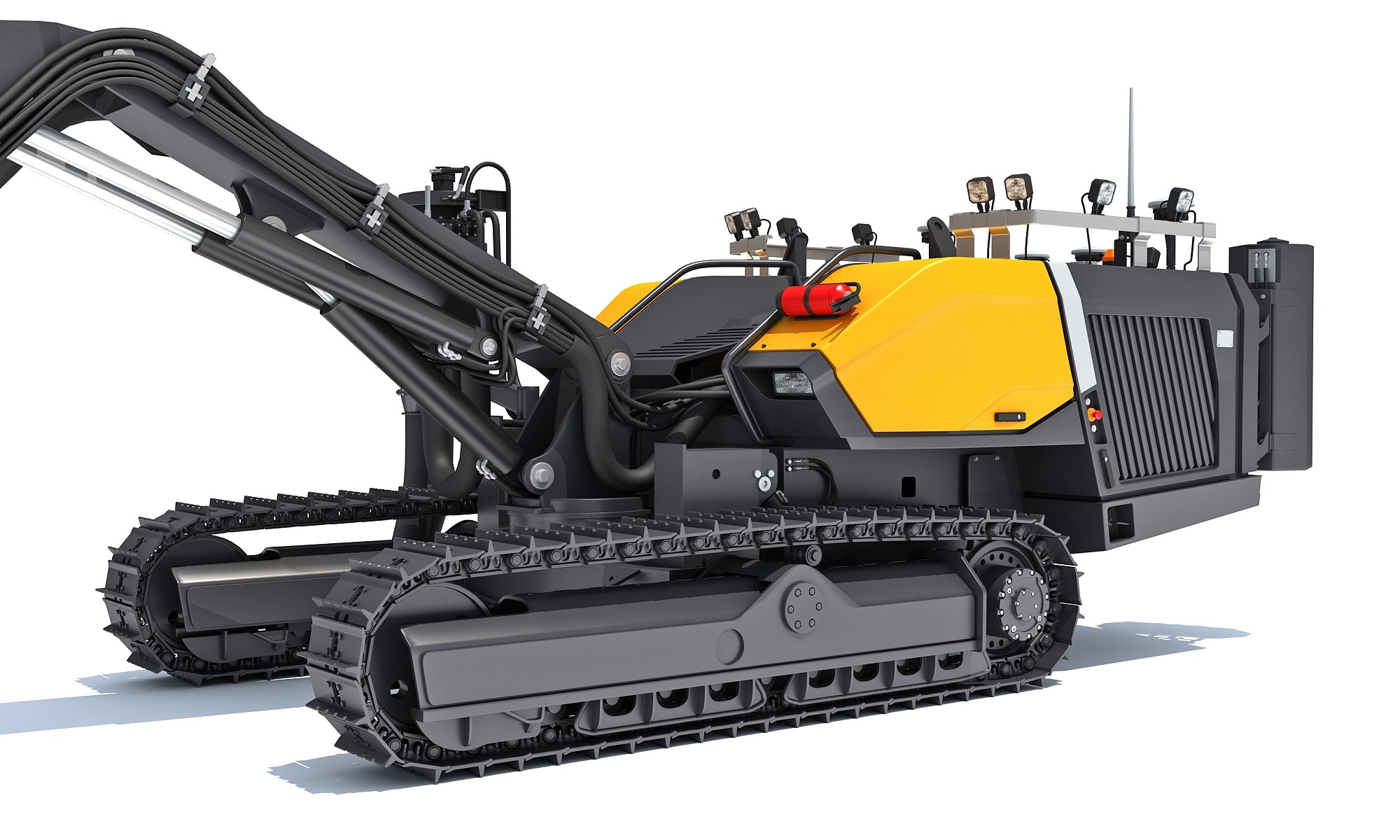 Surface Drill Rig Mining Machine 3D Model