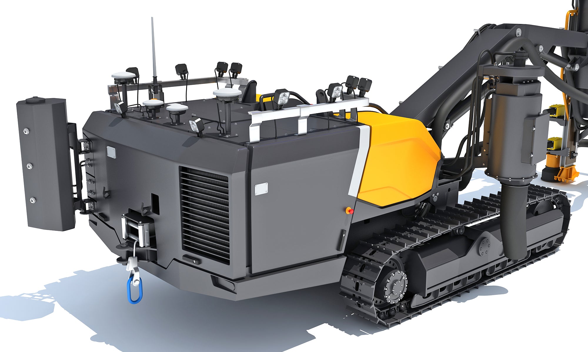 Surface Drill Rig Mining Machine 3D Model