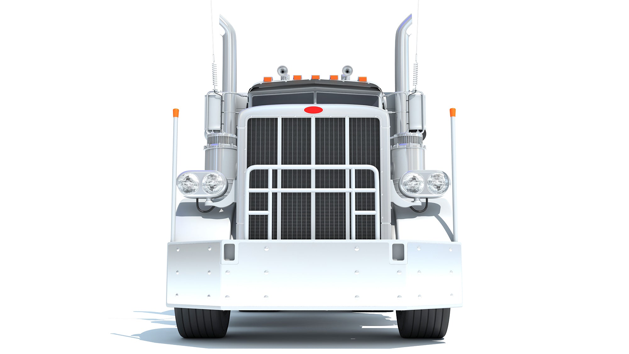 Semi Truck with Bottom Dump Trailer