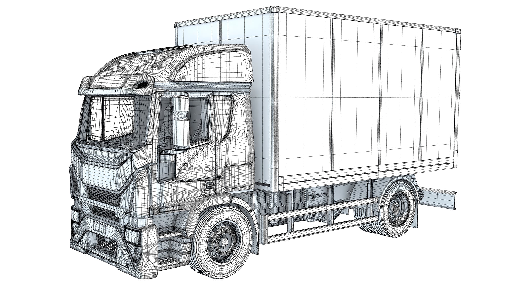 Iveco Eurocargo Box Truck 3D Model