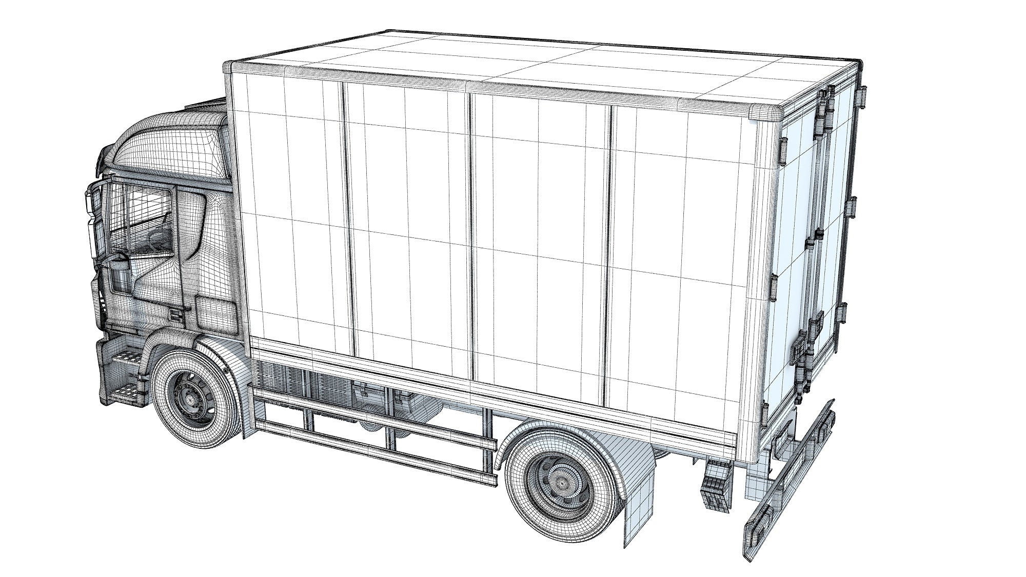 Iveco Eurocargo Box Truck 3D Model