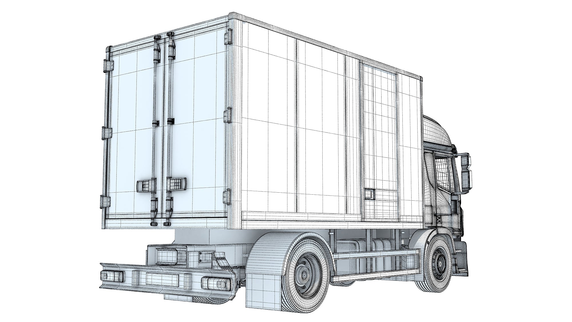 Iveco Eurocargo Box Truck 3D Model