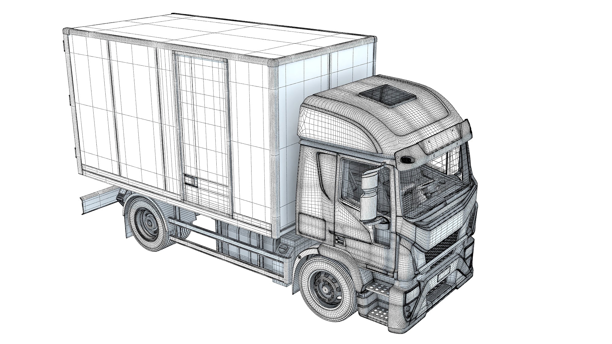 Iveco Eurocargo Box Truck 3D Model