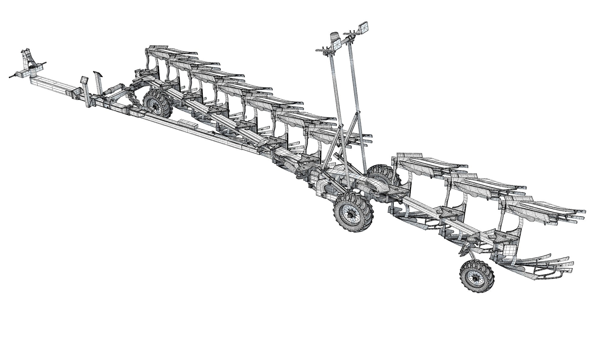 Semi Mounted Farm Plough
