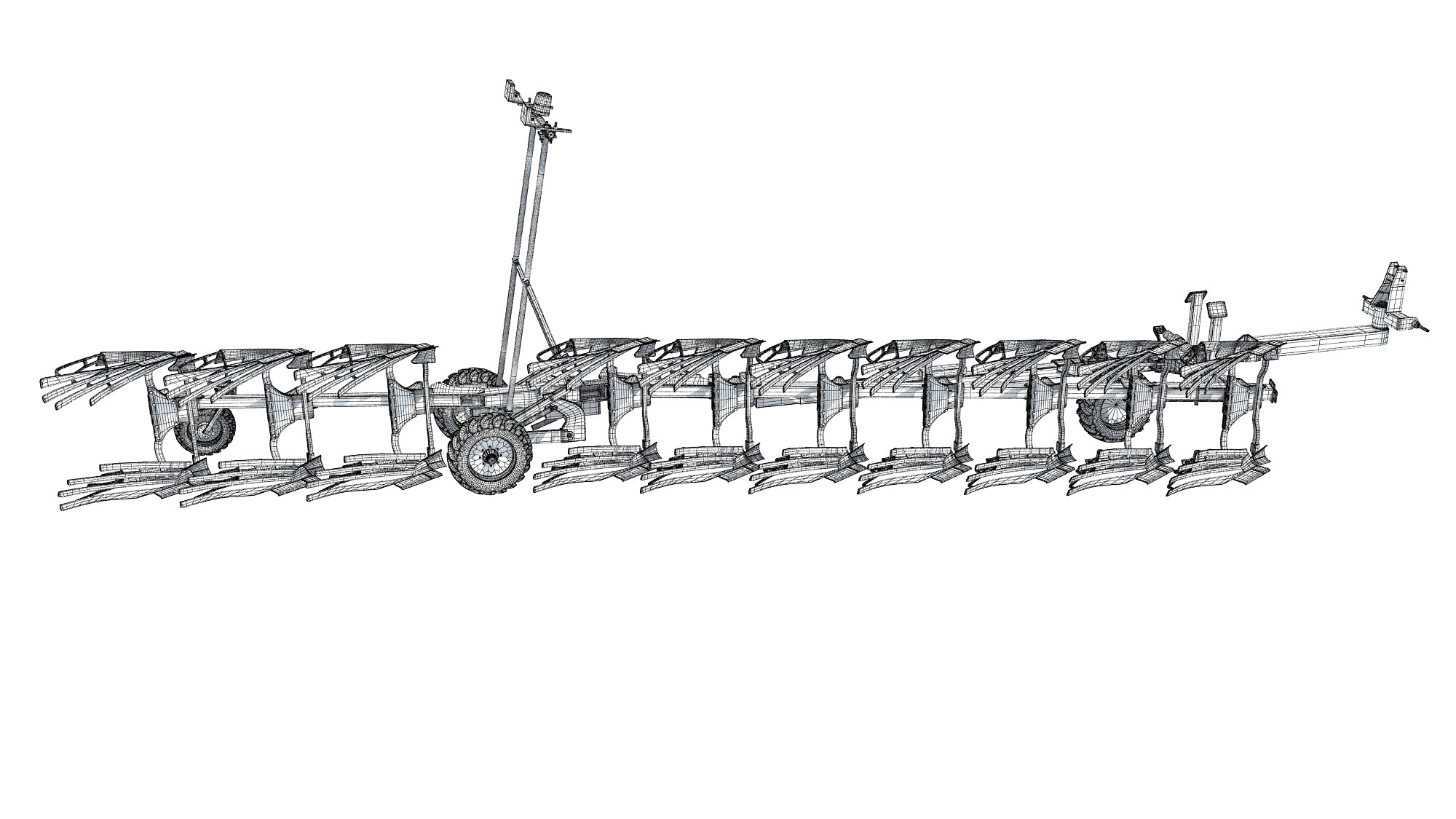 Semi Mounted Farm Plough