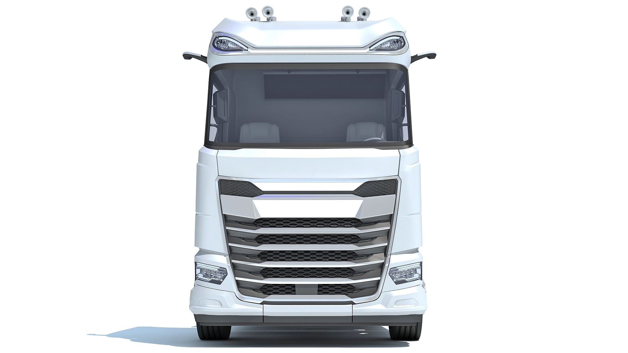 Truck with Flatbed Trailer - DAF