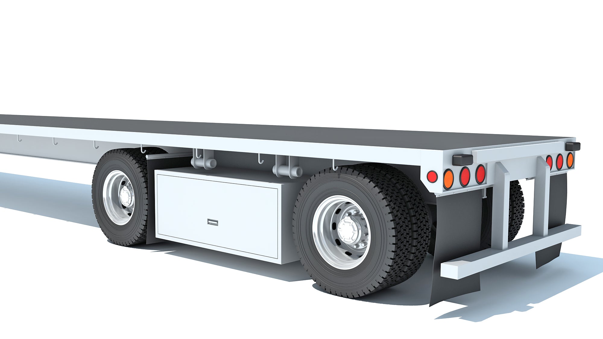 Truck with Flatbed Trailer - DAF