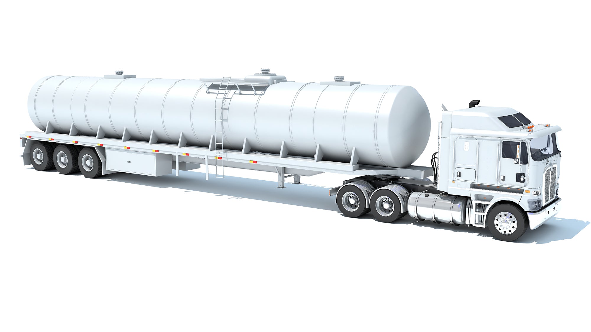 Truck with Tank Semitrailer