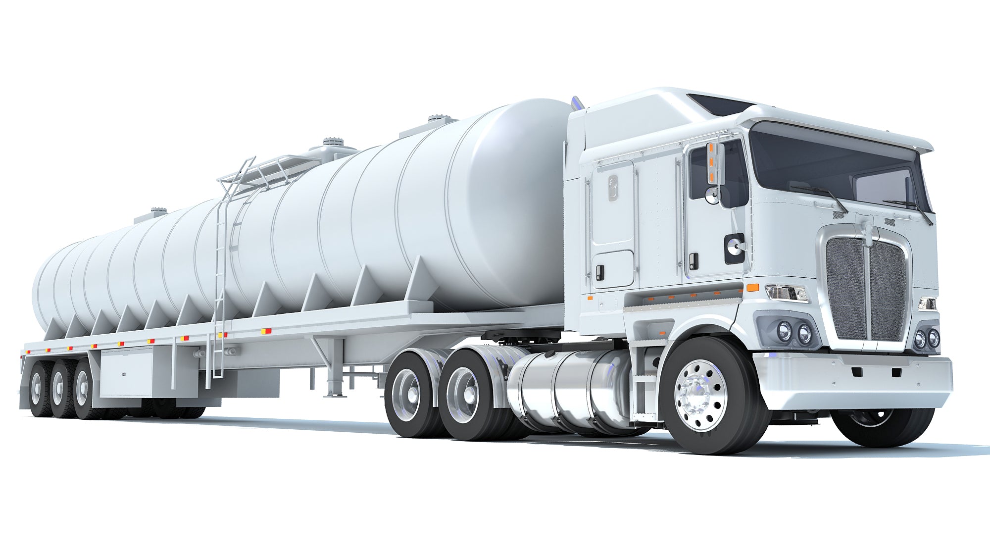Truck with Tank Semitrailer