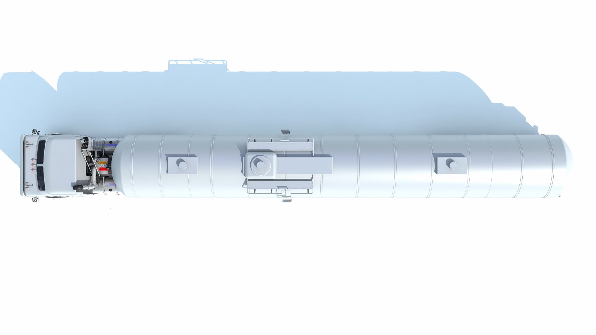 Truck with Tank Semitrailer