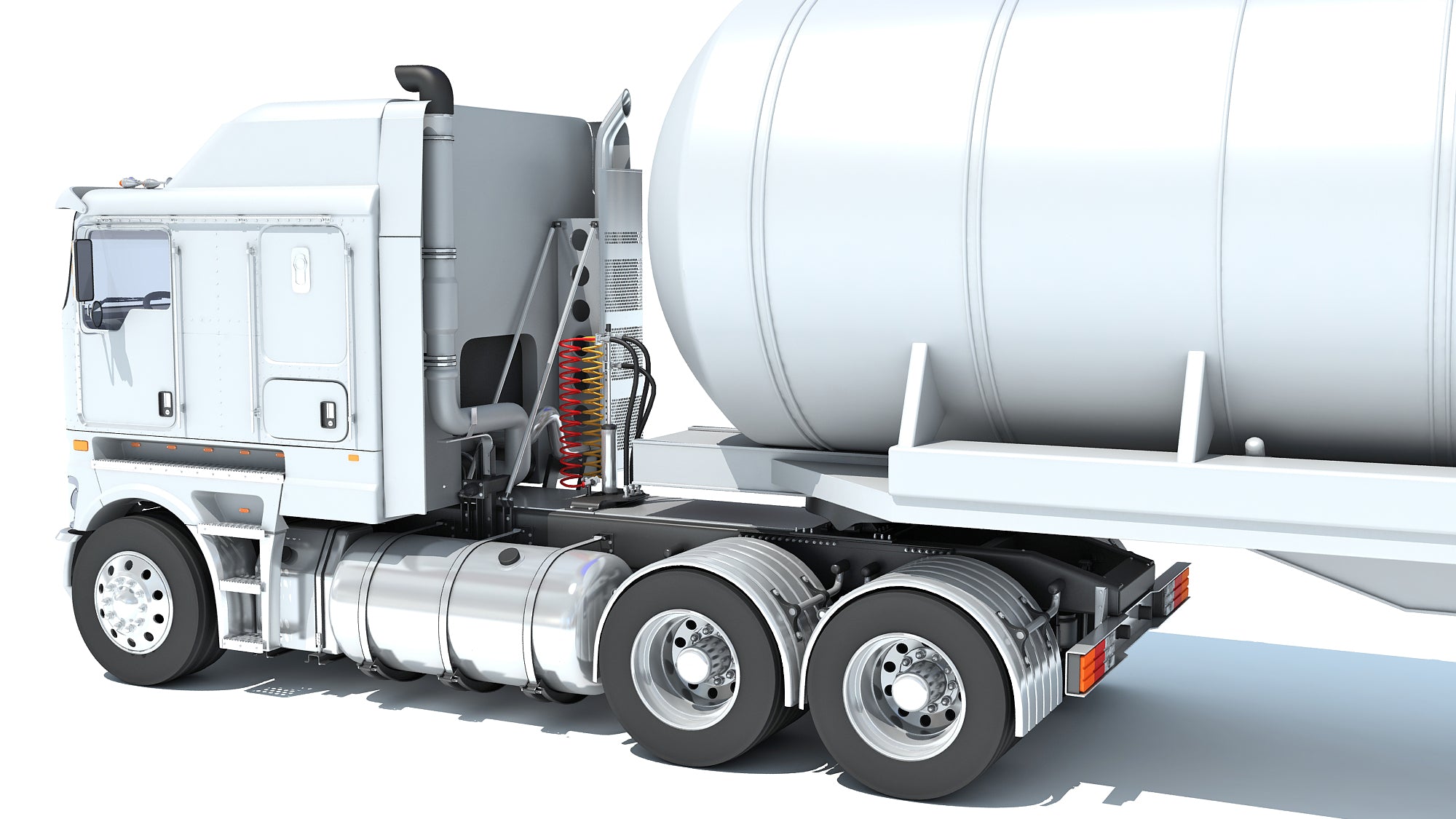Truck with Tank Semitrailer