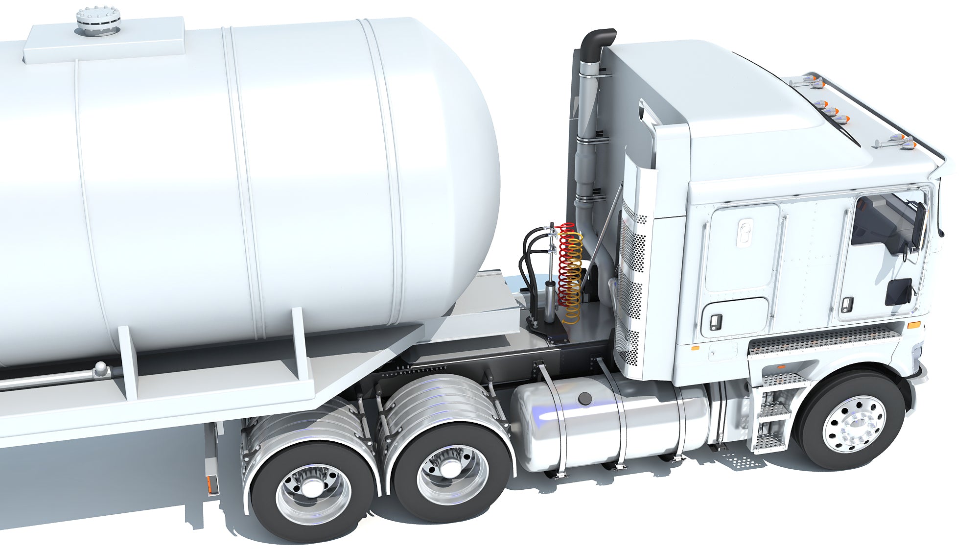 Truck with Tank Semitrailer