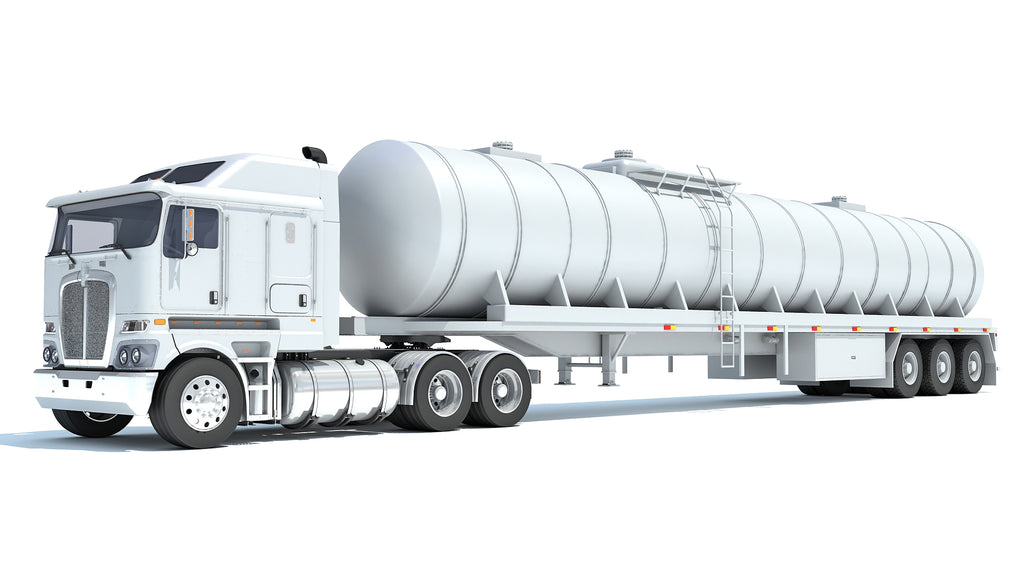 Truck with Tank Semitrailer