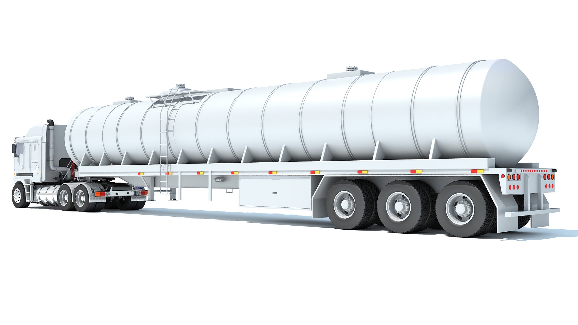 Truck with Tank Semitrailer