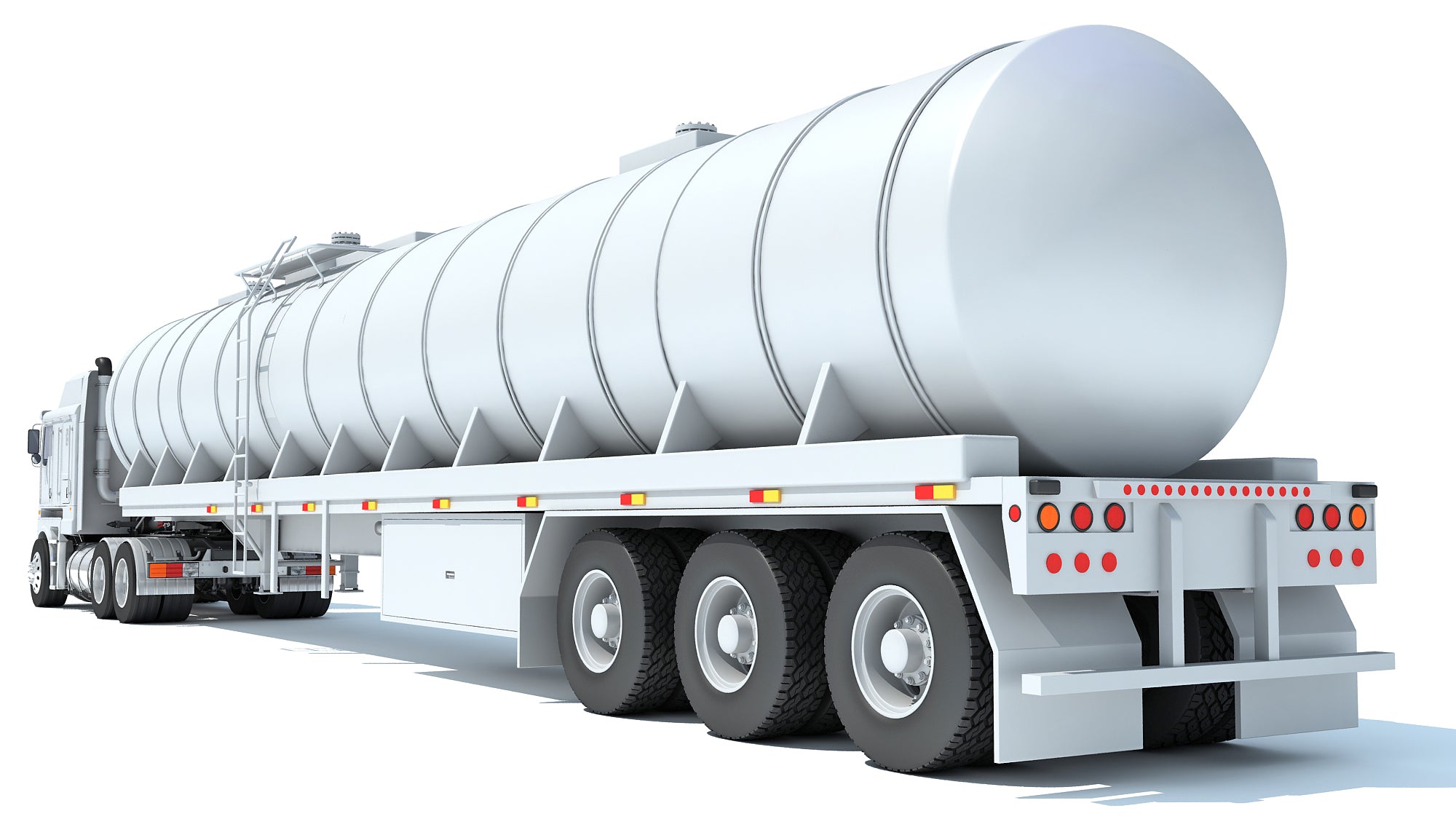 Truck with Tank Semitrailer